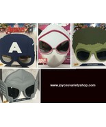 Marvel Avengers Spider Hulk Thor Captain Shades Sunglasses Masks Variety... - $7.99