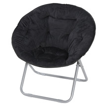 Saucer Moon Chair For Kids Teens Saucer Chair Black Game Room Chair Folding - £55.69 GBP