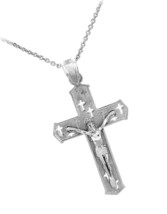 Religious Jewelry by Solid 925 Sterling Silver Cut-Out - £77.84 GBP