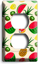 Kawaii Watermelon Lemon Pineapple Kiwi Fruit Outlet Wall Plate Cover Kitchen Art - £8.21 GBP