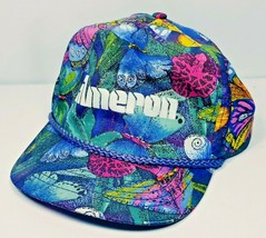 Vintage AMERON Colorful Butterfly Hat Cap Rope Top Snapback San Sun Tour... - €6,03 EUR