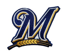 Milwaukee Brewers World Series MLB Baseball Embroidered Iron On Patch &quot;M&quot; - £5.10 GBP+