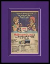 1978 Wonder Bread / Close Encounters of 3rd Kind Framed ORIGINAL Advertisement  - £31.02 GBP