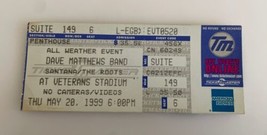 1999 Dave Matthews concert ticket Santana The Roots Vets Stadium Philade... - £15.28 GBP