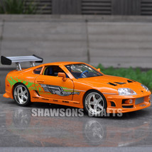 JADA FAST FURIOUS DIECAST MODEL CAR 1:18 TOYOTA SUPRA VEHICLE REPLICA - $124.95