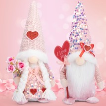 2Pcs Valentines Day Gnomes Decorations, Mr &amp; Mrs Valentine Gnome Decor For Home- - £24.12 GBP