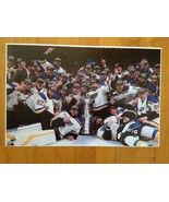 2019 Stanley Cup ST LOUIS BLUES Team Trophy Huddle Poster 11 X 17 - £15.12 GBP
