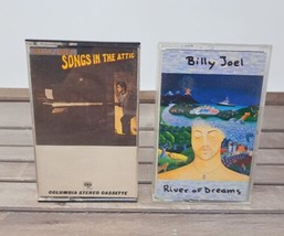 Billy Joel Audio Cassette Tape Lot (2)  Songs In The Attic / River of Dreams - £5.80 GBP