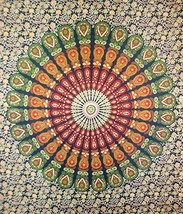 Traditional Jaipur Mandala Wall Sticker, Indian Wall Decor, Hippie Tapes... - $15.67