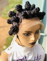 Real Wigs Handmade braided Bantu wig, knotless braids made on a full lac... - £137.38 GBP