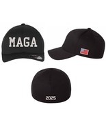 MAGA Trump Hat - Embroidered Hat Flex Fit with Flag and back Design MAGA - $26.99