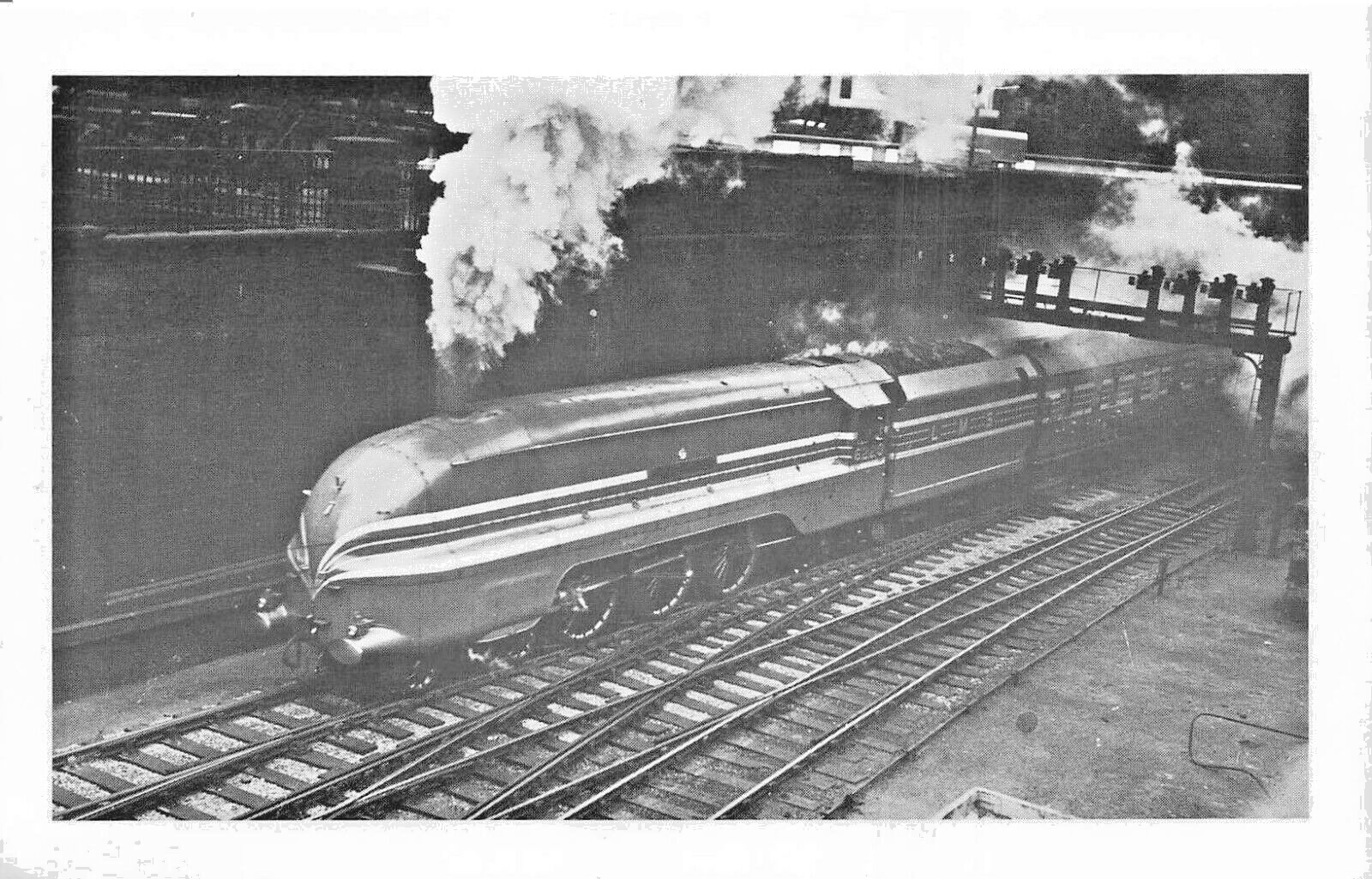 Primary image for L. M. S. 462 Streamlined Locomotive No. 6220 "Coronation"~RAILROAD POSTCARD