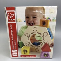 Hape Shake and Match Toddler Wooden Shape Sorter Toy Multicolor - £22.75 GBP