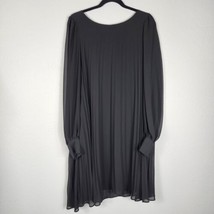 Torrid Women&#39;s Black Mini Chiffon Pleated Business Formal Event Dress SZ 16 - £23.71 GBP