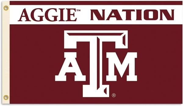 Texas A&amp;M Aggie Nation 3×5 Flag with Logo for Fans - $18.00