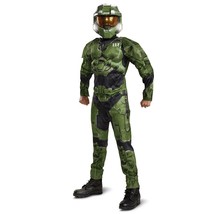 NEW Halo Infinite Master Chief Halloween Costume Light-Up Mask Boys Smal... - $24.70