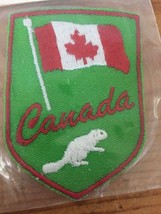 New Vtg Canada Flag Beaver Emblems Swiss Embroidered Green Red White Patch - $24.99