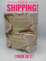 Shugar Soap Works Oatmeal Coconut Plant Derived Vegan Scented Soap 5oz X 2 USA - £9.82 GBP