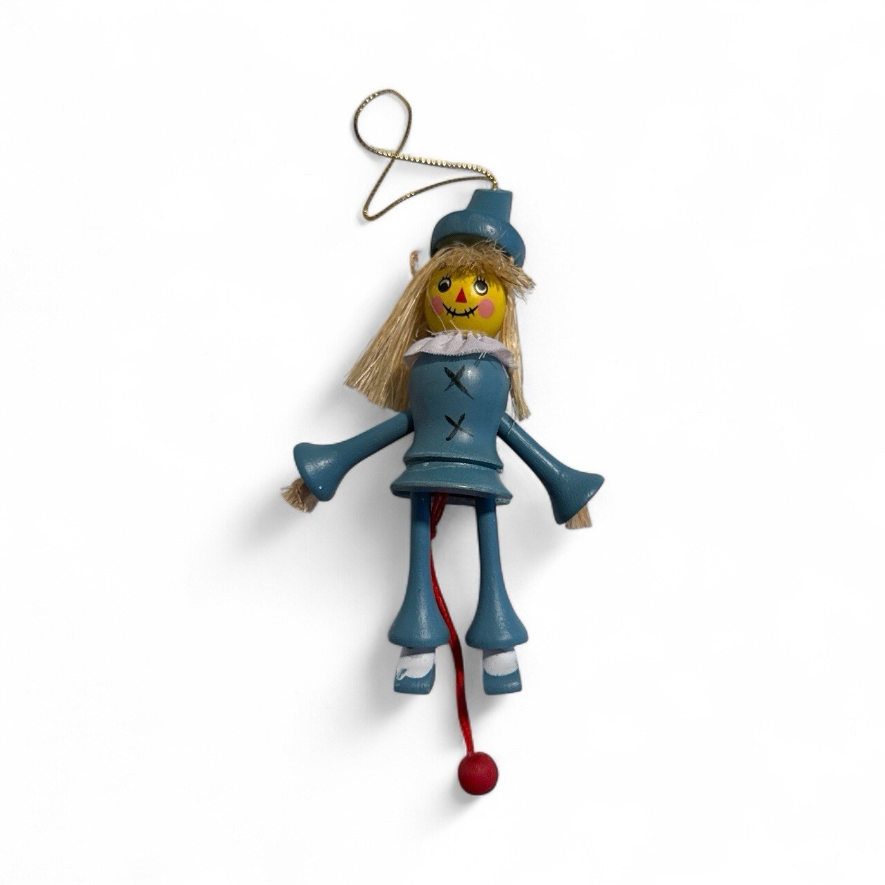 Wooden Wizard of Oz Pull String Christmas Ornaments Halloween Kurt Adler 1980s Item image 2