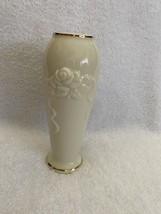 Vintage Lenox Hand-Crafted Small Flower Vase - Ivory - 5.75” Tall - Nice - £6.96 GBP