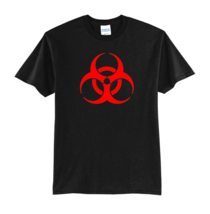 BIOHAZARD SYMBOL-VIRUS-DISEASE-ZOMBIES-NEW BLACK- COOL T-SHIRT-S-M-L-XL - £15.65 GBP