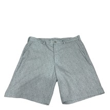 PGATOUR Mens Golf Shorts Blue Leaf Print Polyester Elastane Size 36 - $19.32