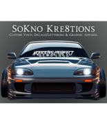 Nobody&#39;s Perfect Custom Windshield Banner | JDM | KDM | Tuner | Kanji | ... - $6.82 CAD+