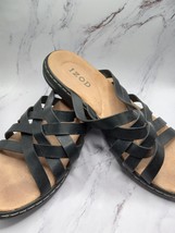 Izod Women Black Sandals Size 10 - £15.79 GBP