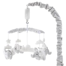 Grey Digital Musical Mobile with Elephants, Clouds and Stars by The Pean... - $74.99