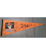Vintage 1990s Cleveland Cavs Cavaliers NBA Wincraft Pennant Textured Signed - £187.03 GBP
