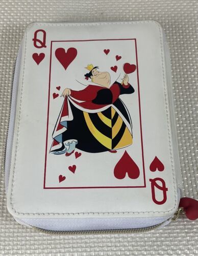 Disney Parks Queen Of Everything Wallet Clutch Alice Queen Of Hearts Pouch Red - $30.64