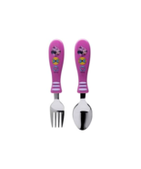 Zak Designs Minnie Easy Grip Flatware Fork And Spoon 1 Pack, Mouse  - £7.90 GBP