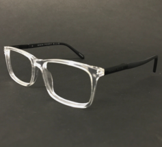 Perry Ellis Eyeglasses Frames PE 376-2 Black Crystal Clear Square 52-16-140 - £48.33 GBP