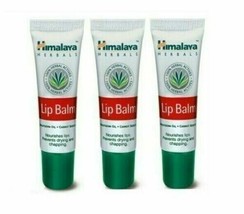 3 Pc X Himalaya Herbal Lip Balm Chapstick Wheatgerm &amp; Carrot Seed Oil 10g - £7.99 GBP