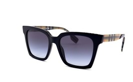 New Burberry BE4335 Maple 39298G Black Grey Gradient Authentic Sunglasses 53-17 - £101.21 GBP