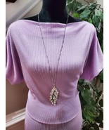 Fashion Nova Women&#39;s Purple Polyester Boat Neck Short Sleeve Knee Length... - £27.73 GBP