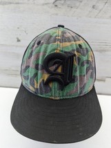 Camo with A Initial New Era 7 1/2 Fitted Trucker Cap - £7.76 GBP