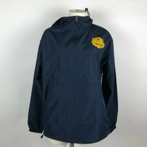 Champion Maine Maritime Academy Navy Blue Hooded Jacket Sz Small - £59.17 GBP