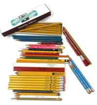 Vintage Pencil Lot Eagle Faber Castell Venus Dixon Colored Flat Eraser - £23.59 GBP