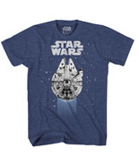 Star Wars Men&#39;s Mad Engine T-Shirt Size Large Color Navy Heather 100% Co... - £12.39 GBP
