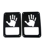 Hand palm wave tail light covers / fits 07-18 Jeep Wrangler / JK - $25.37 CAD