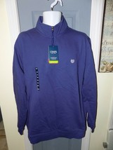 CHAPS Blue Ribbon Classic-Fit Quarter-Zip Fleece Pull-Over Size XXL Men&#39;... - £25.74 GBP