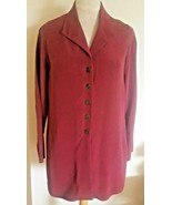 100% SILK BURGUNDY DRESS SHIRT SPENSER SIZE 4 JEREMY MEDIUM BUTTONS LONG... - €20,84 EUR