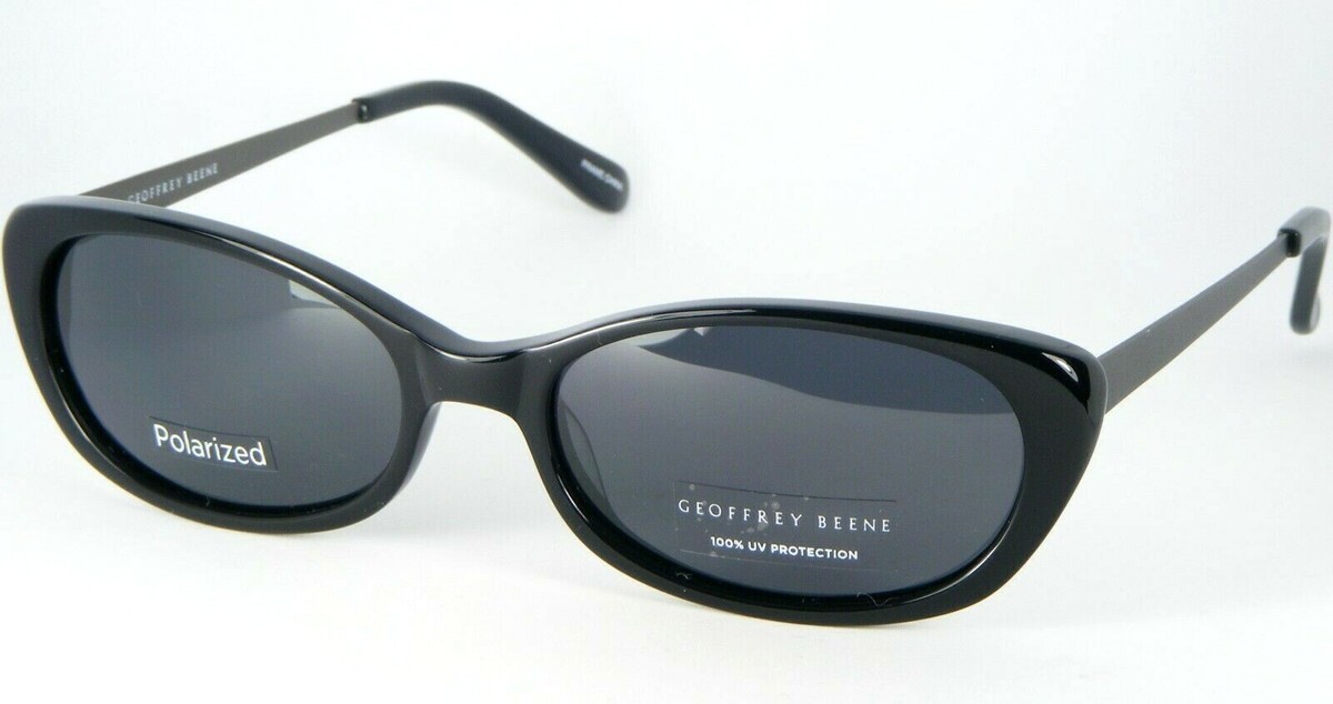 Nuevas Gafas De Sol Geoffrey Beene G804 Negras Brillantes 54-17-135mm (N... - $56.28