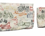 Ikea Ljudlig Transportation Cars Tractors Bike Plane Twin Duvet Cover Pi... - £23.42 GBP