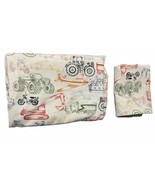 Ikea Ljudlig Transportation Cars Tractors Bike Plane Twin Duvet Cover Pi... - $29.99