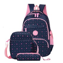 Orthopedic School Backpack Children&#39;s School Bags for Girls Backpack Women 3 Pcs - £40.81 GBP