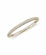 0.10 Ct Petite Micro pave round Diamond women Ring wedding band - $124.09 CAD+