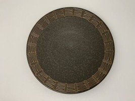 Pfaltzgraff Matika Shale Dinner Plate 10.75&quot; Brown Textured Tribal Tiki Look - £9.90 GBP