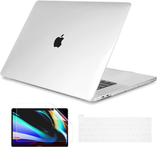 Case for Newest Macbook Pro 16 with Keyboard Cover + Screen Protector Crystal Ha - £24.53 GBP